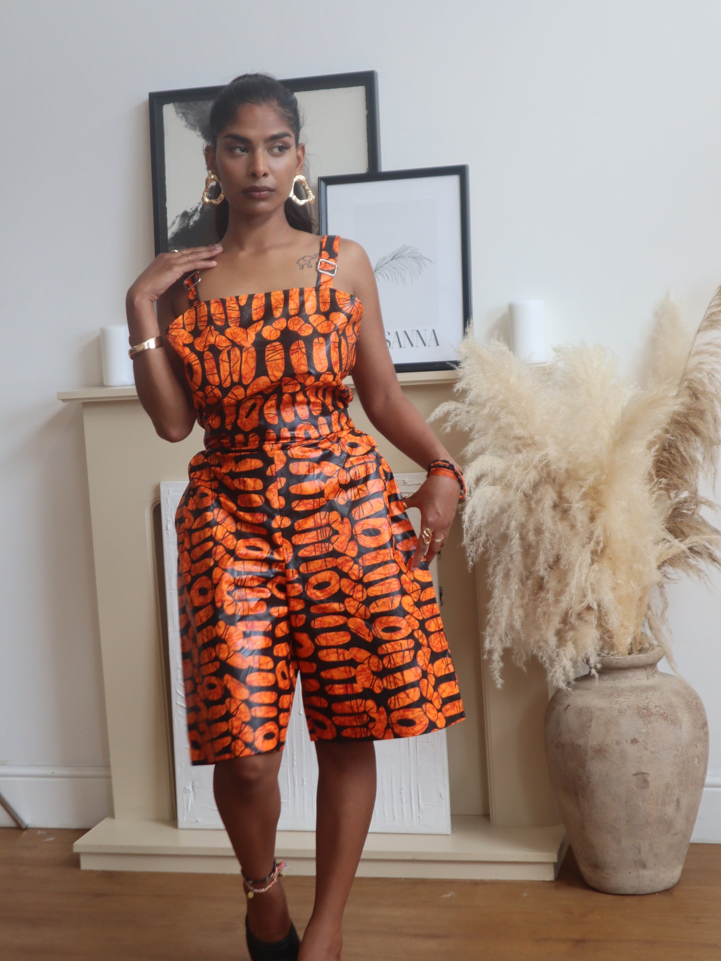Orange Ola Jumpsuit