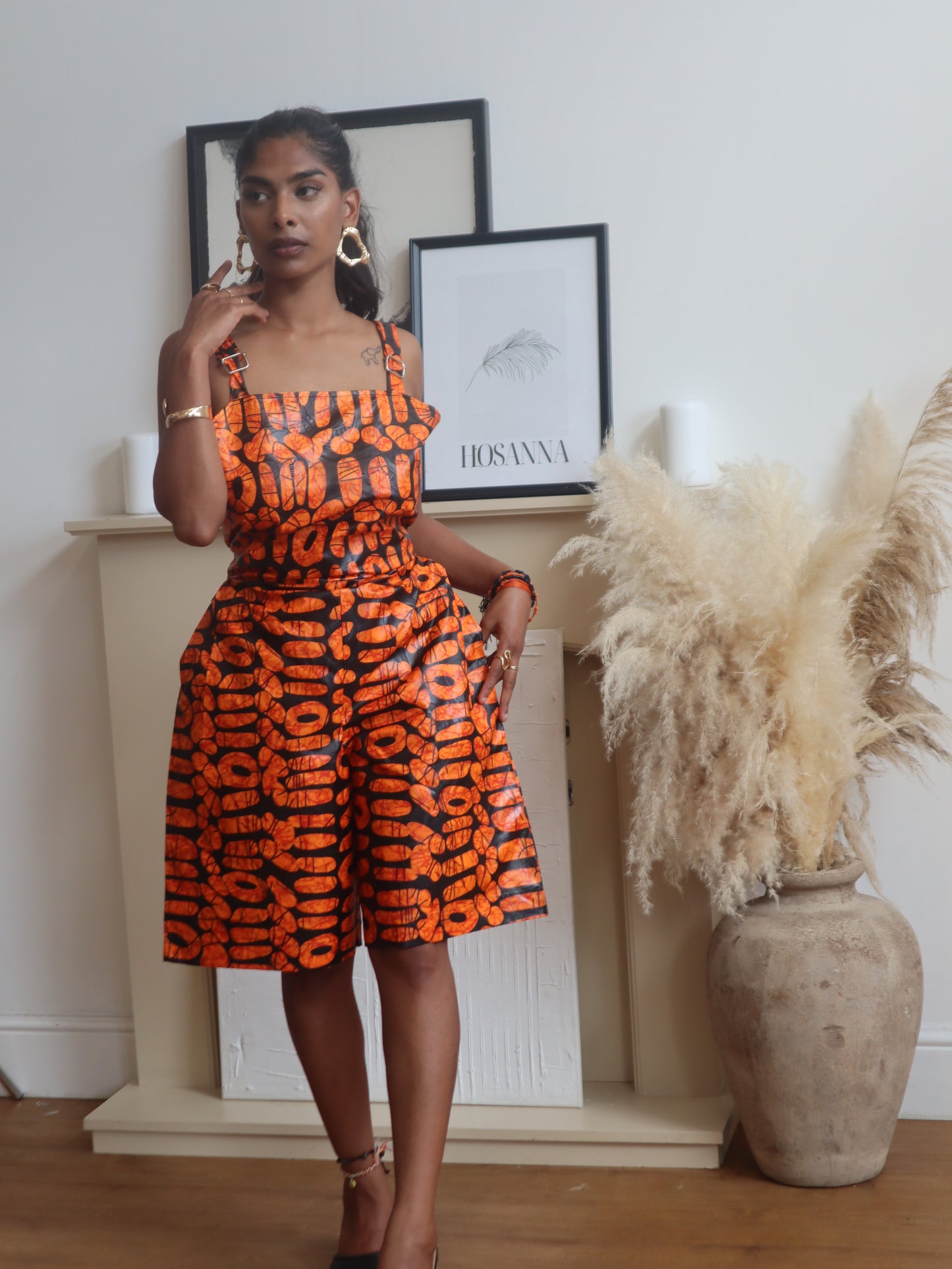 Orange Ola Jumpsuit