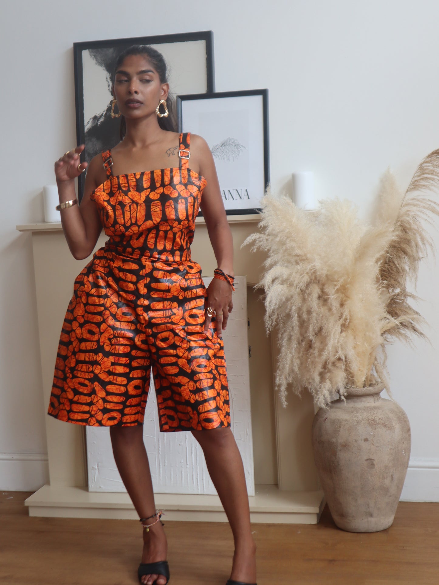Orange Ola Jumpsuit