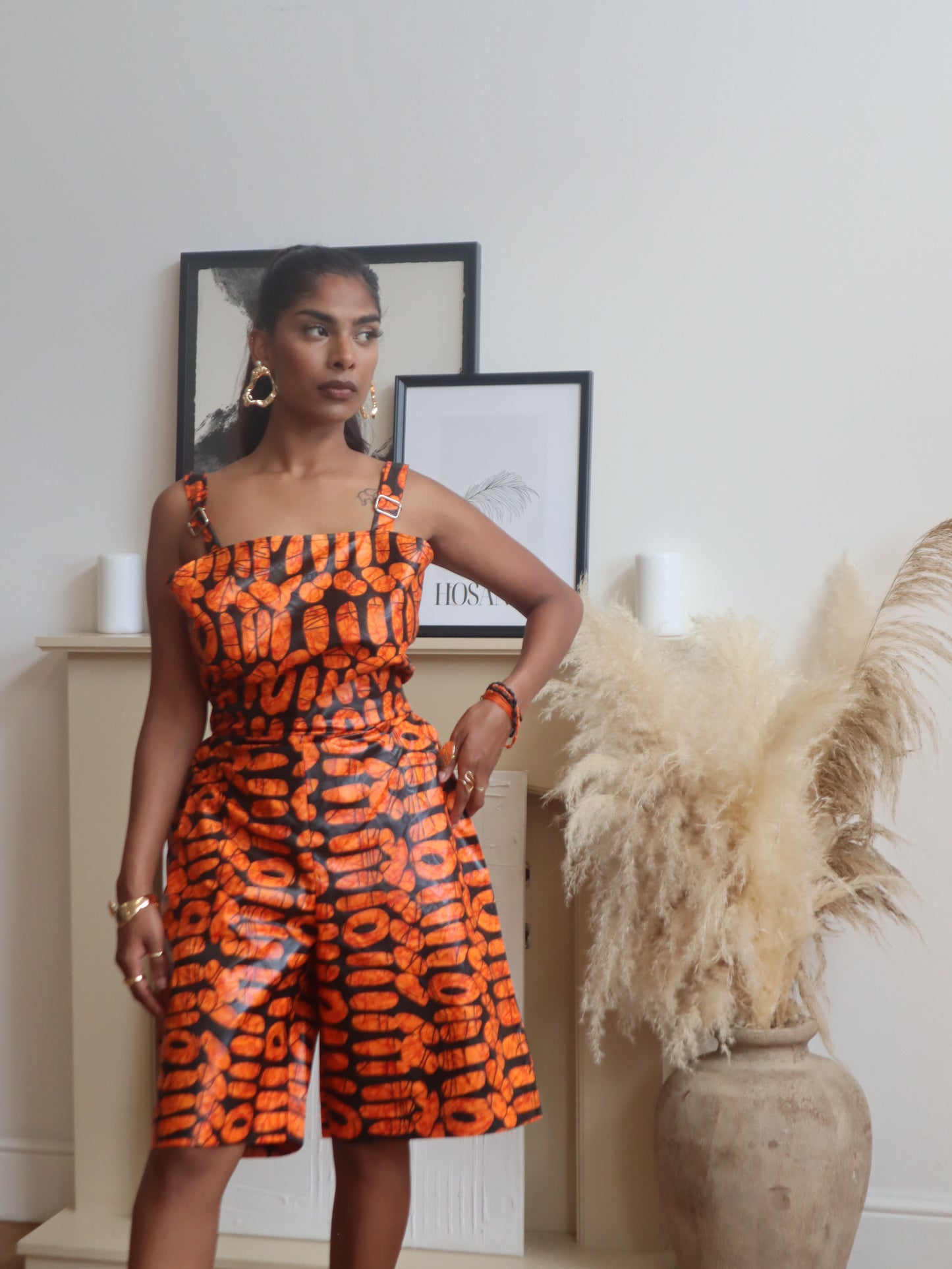 Orange Ola Jumpsuit